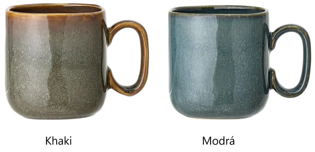 Bloomingville Keramický hrnček Aime 450 ml Modrá