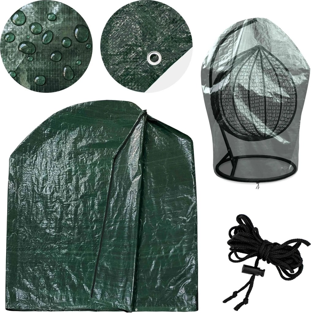 Ochranný vodeodolný obal na závesné hojdacie kreslo TRIGO - 180x205 cm