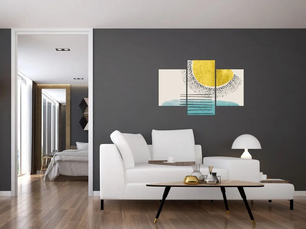 Obraz - Abstraktná maľba pláže N⁰2 (90x60 cm)