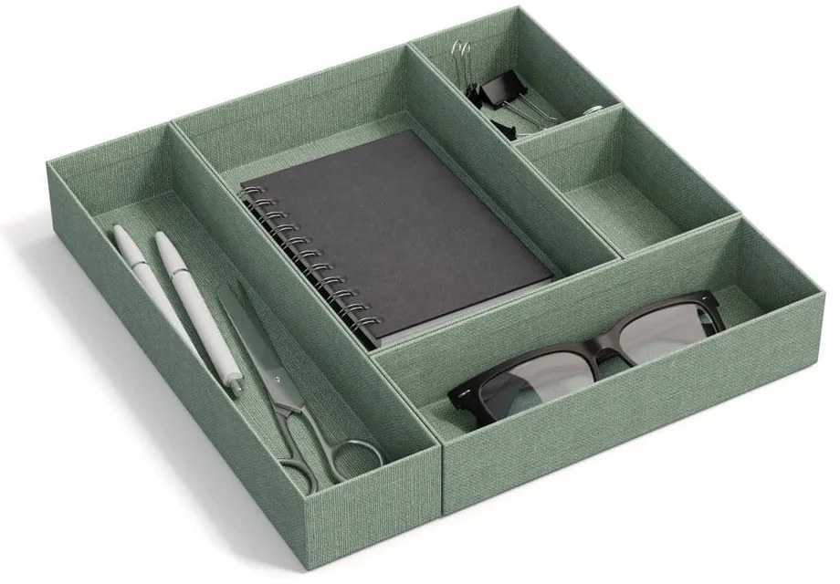 Kartónové organizéry do zásuvky v súprave 5 ks Emma Paper Laminate – Bigso