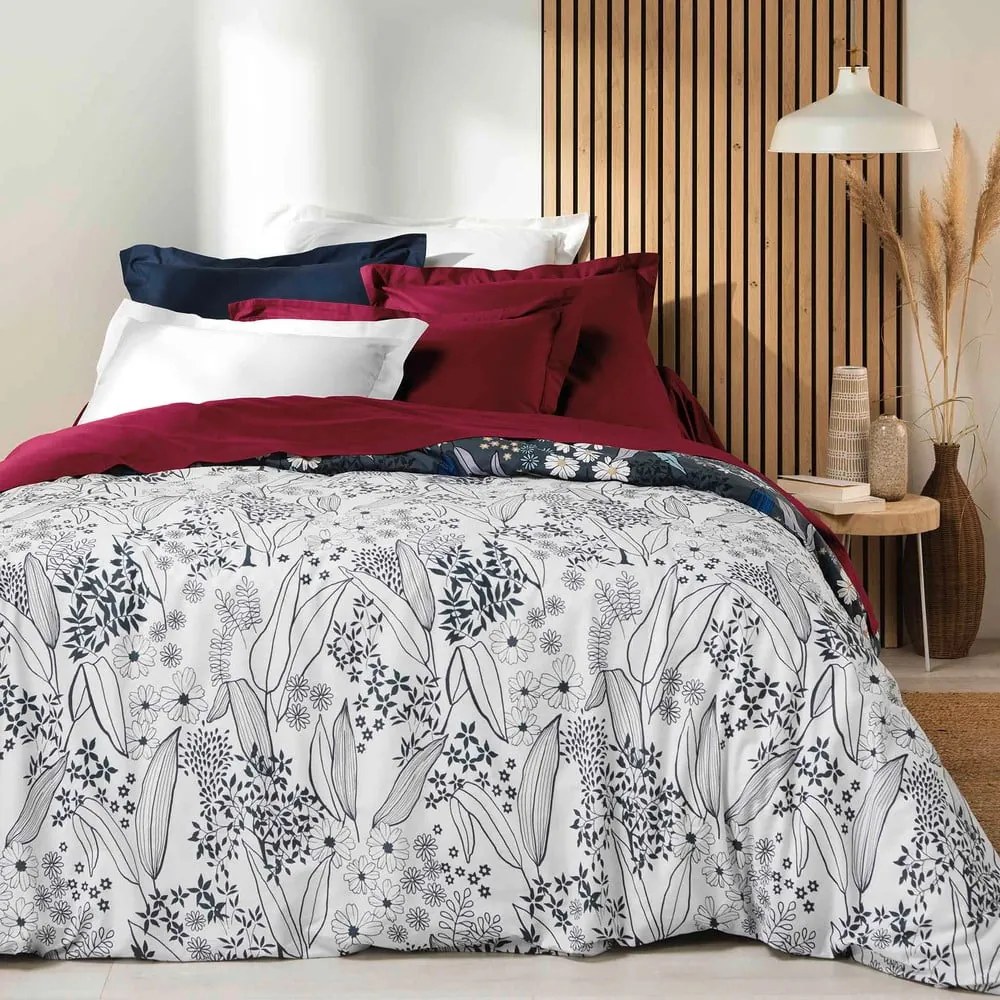 Červená napínacia plachta z Bio bavlny 140x190 cm Biolina – douceur d'intérieur