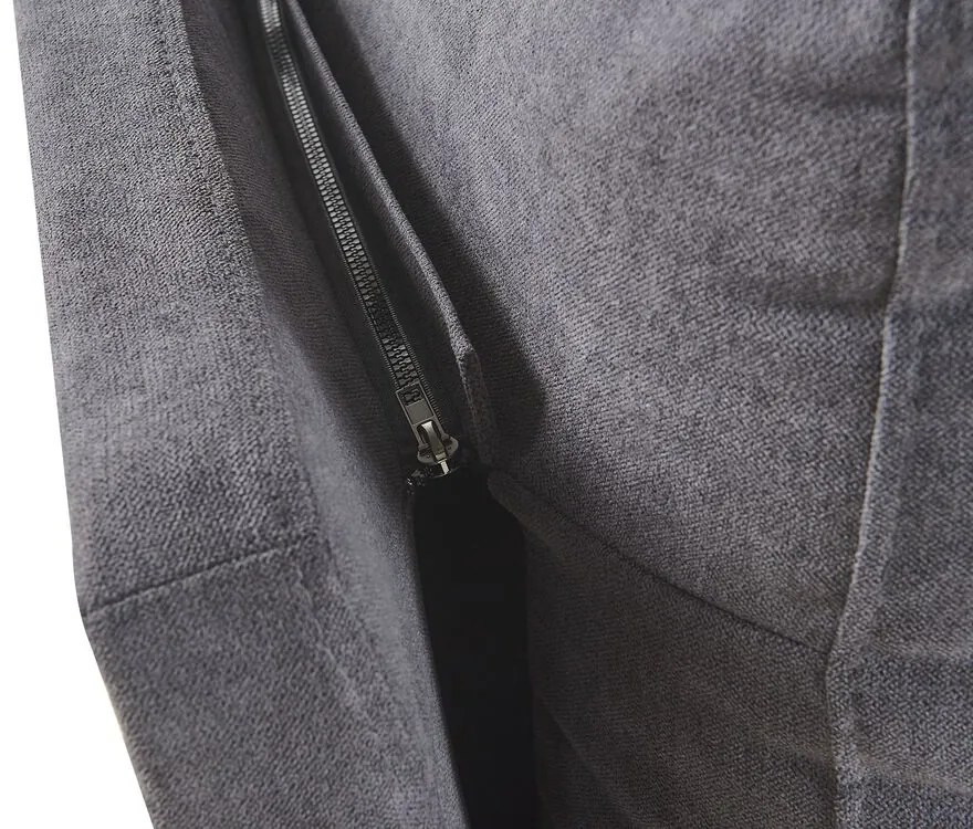 Manželská posteľ 160 cm MELIA (polyester) (tmavosivá) (s roštom). Vlastná spoľahlivá doprava až k Vám domov. 1023471