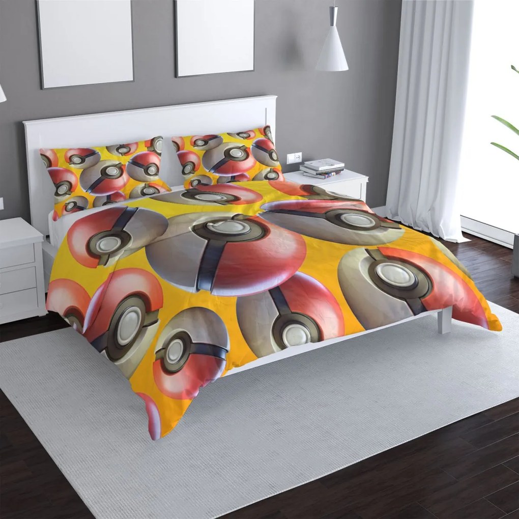 Sablio Obliečky Pokemon ball Pattern - 140x200 / 90x70