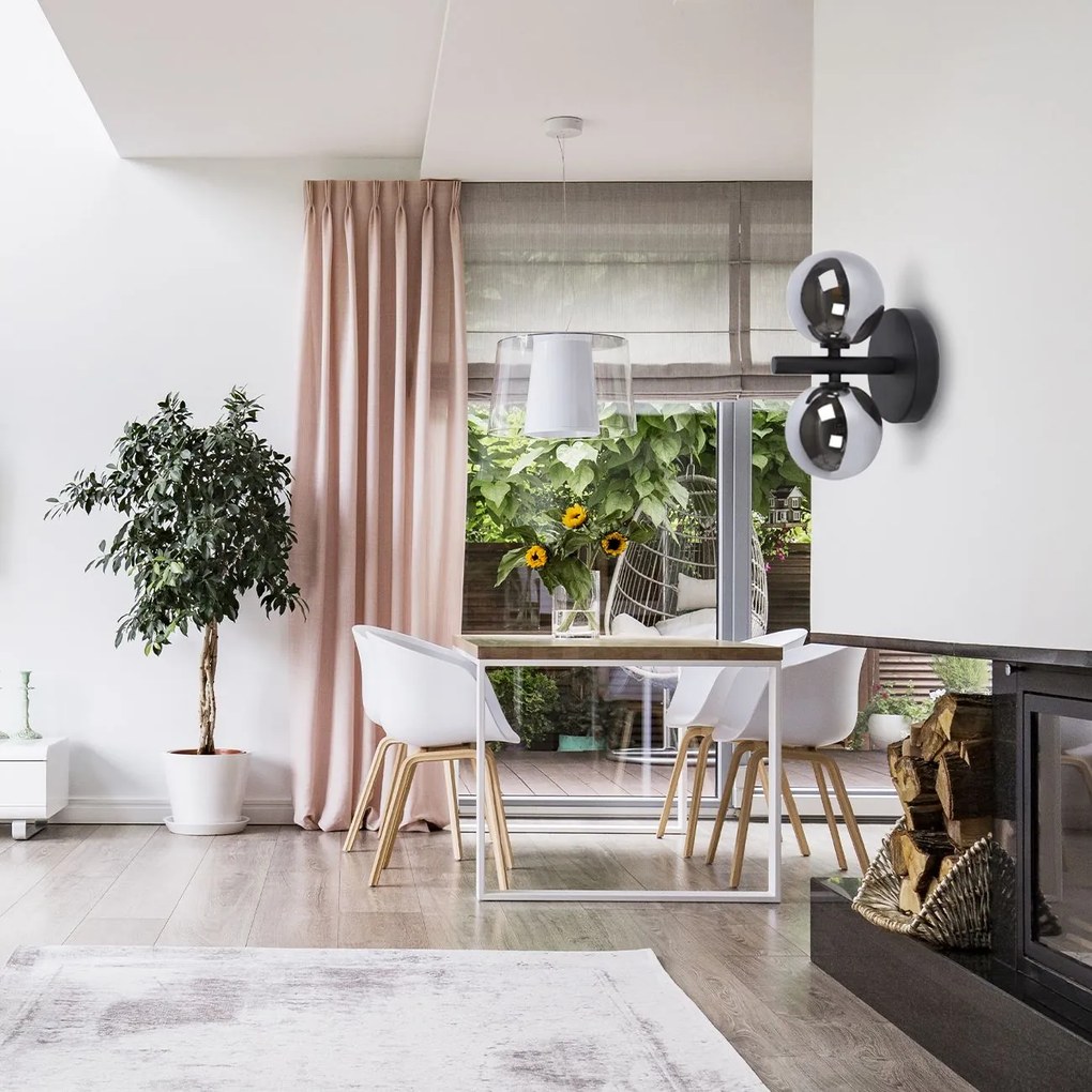 Toolight Toolight, nástenné svietidlo 2xG9, APP1162-2W, čierna, OSW-14016