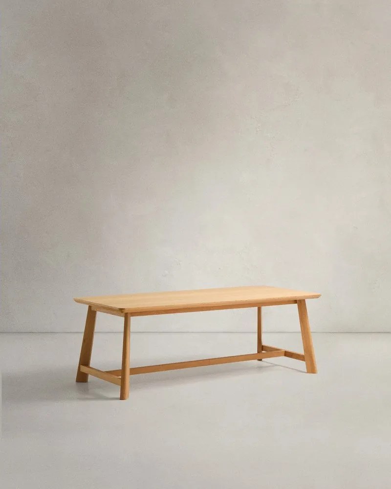 Jedálenský stôl s doskou v dubovom dekore 100x220 cm Idun – Kave Home