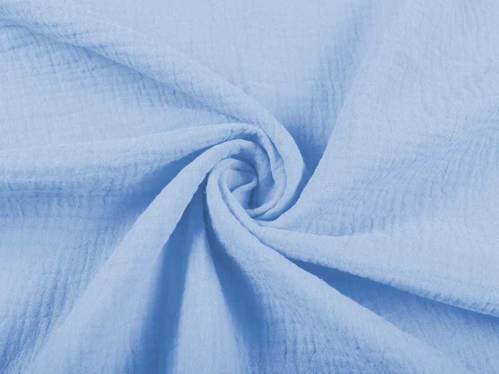 Biante Mušelínová plienka/dečka Nature MSN-039 Nebesky modrá 120x120 cm