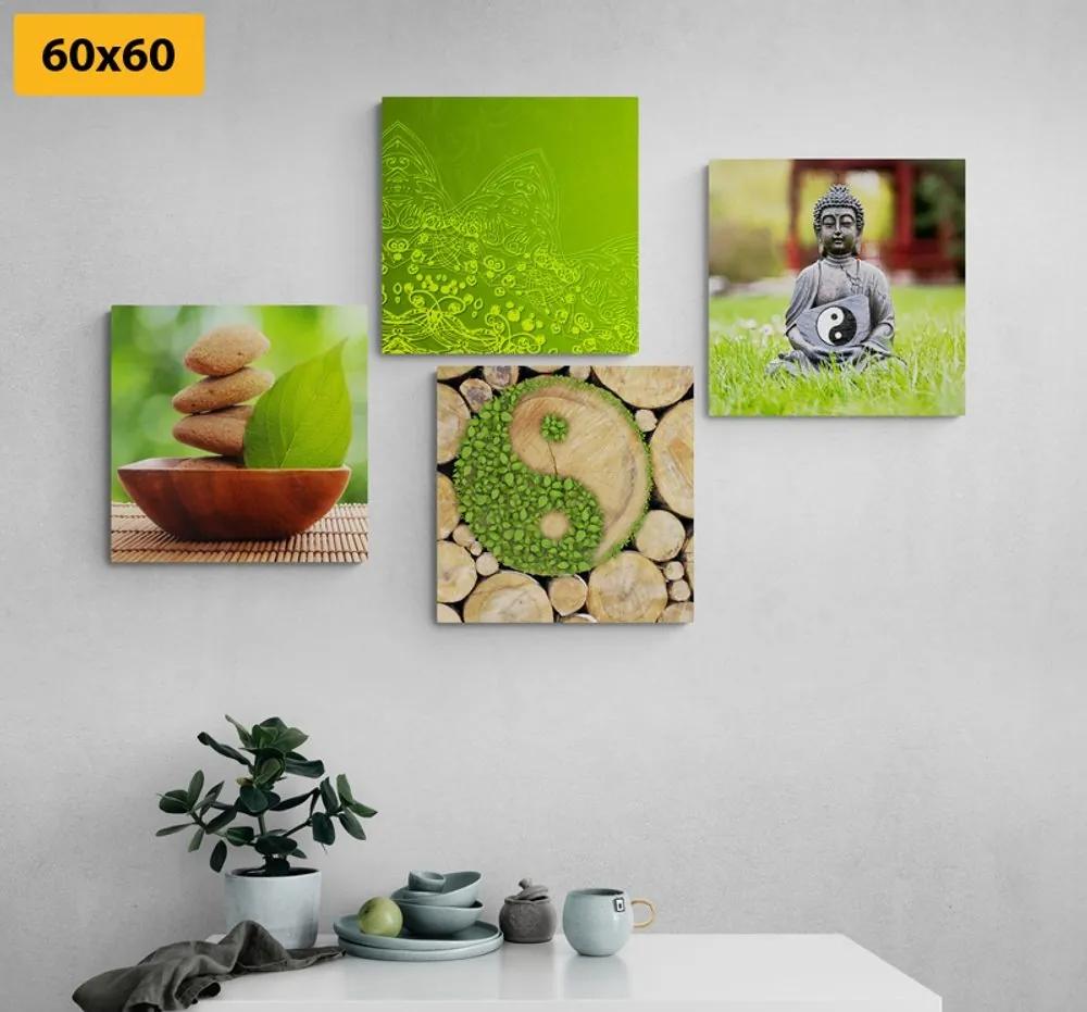 Set obrazov príjemná harmónia Feng Shui - 4x 60x60