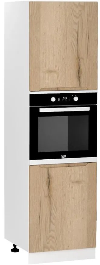 Kuchynská skrinka Zoya D60pk 2133 Pl Dub Halifax/Biely