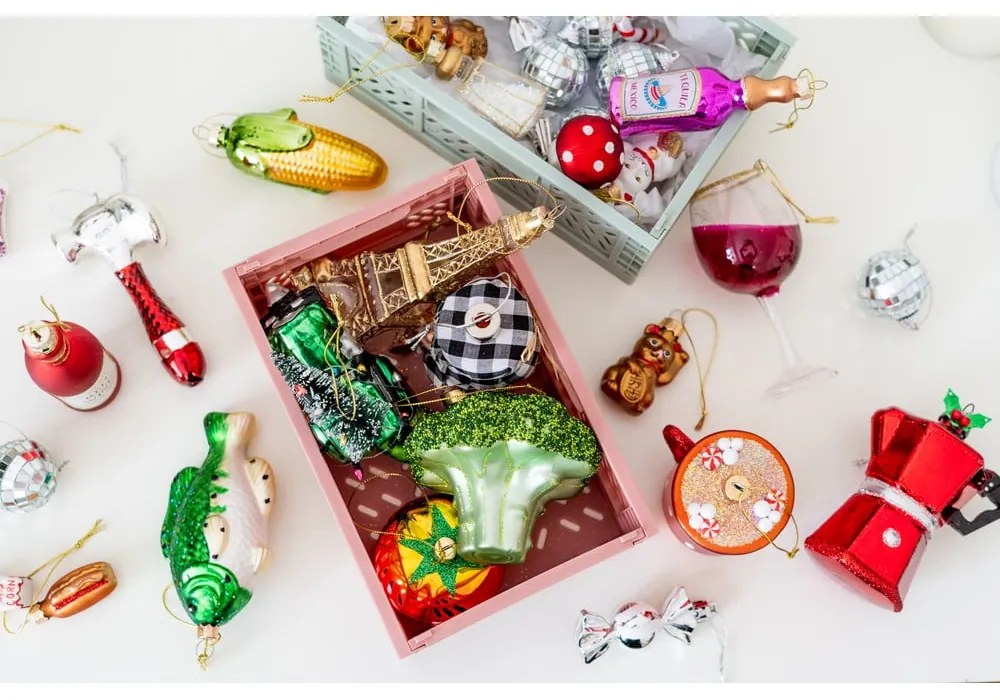 Plastové vianočné gule v súprave 6 ks ø 4 cm Mirror Ball Mini – Sass &amp; Belle