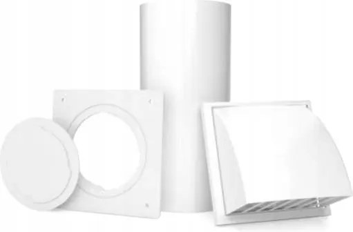 Inštalačná sada vyhadzovacieho potrubia prenosného klimatizačného zariadenia 15 cm s klapkou