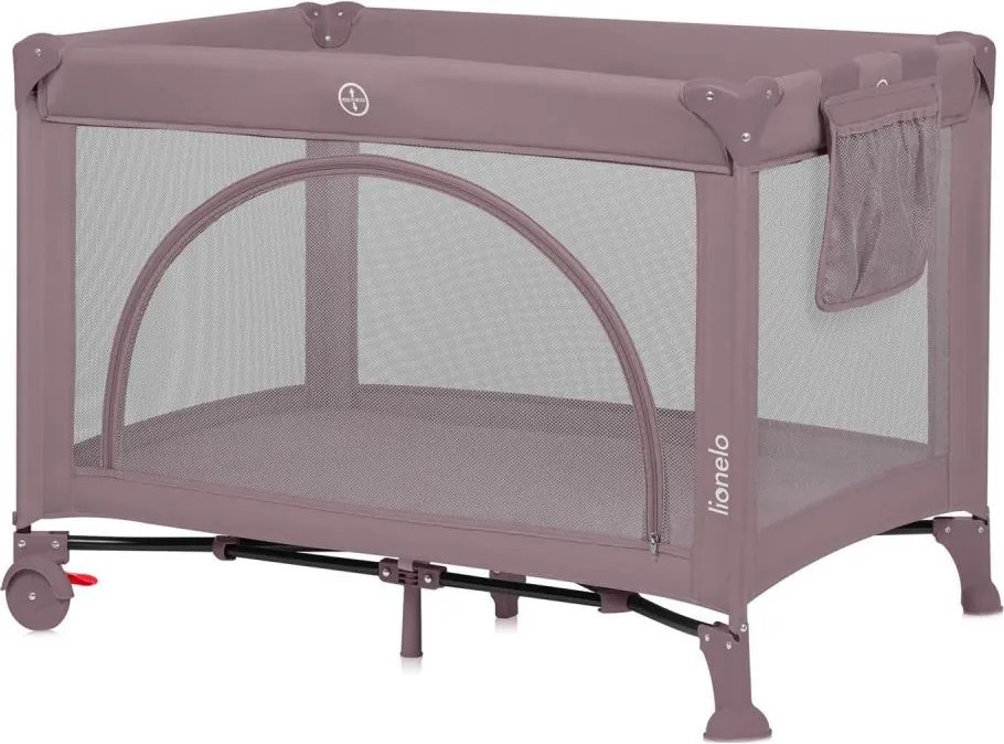 Lionelo - Cestovná postieľka LAURA Pink Nude