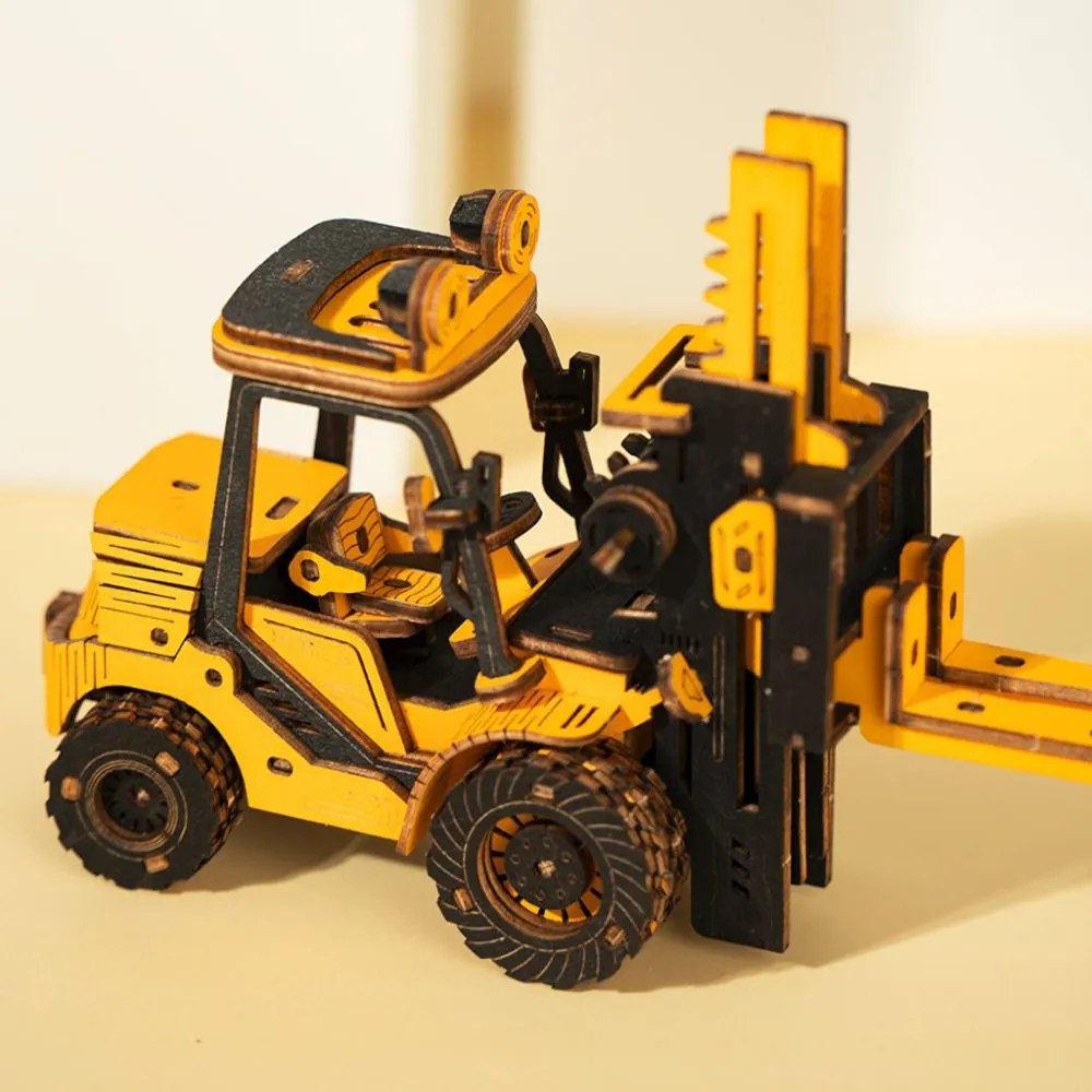Robotime Rokr 3D dřevěné puzzle Vysokozdvižný vozík 139 ks