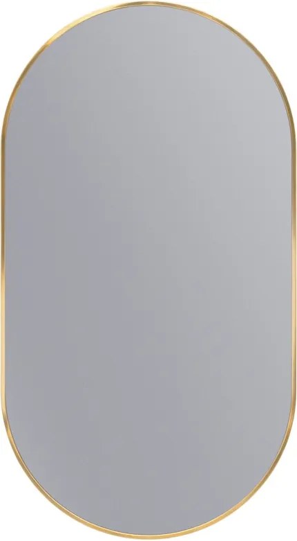 Erga Oval, oválne zrkadlo 55x100cm, zlatý rám, ERG-V01-OVAL-5510-GD