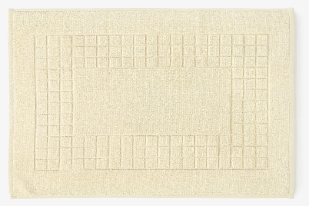 Goldea kúpeľňová froté predložka mozaika – smotanová 50 x 70 cm