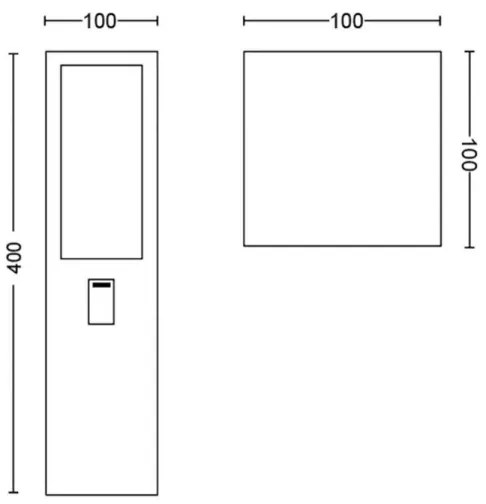 Philips 17431/30/P7 - LED RGB Vonkajšia lampa Hue IMPRESS LED/16W/230V IP44