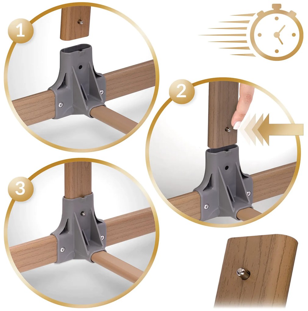 Bočná postieľka pre novorodencov s nastavením výšky Nukido NK-243