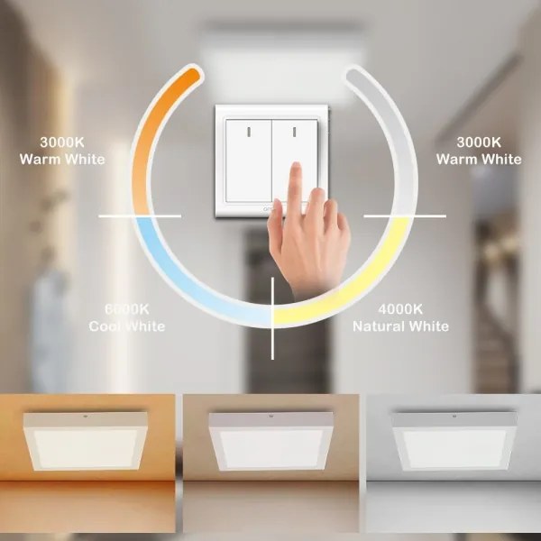 Brilagi - LED Kúpeľňové svietidlo FRAME LED/24W/230V 3000/4000/6000K IP44 biela