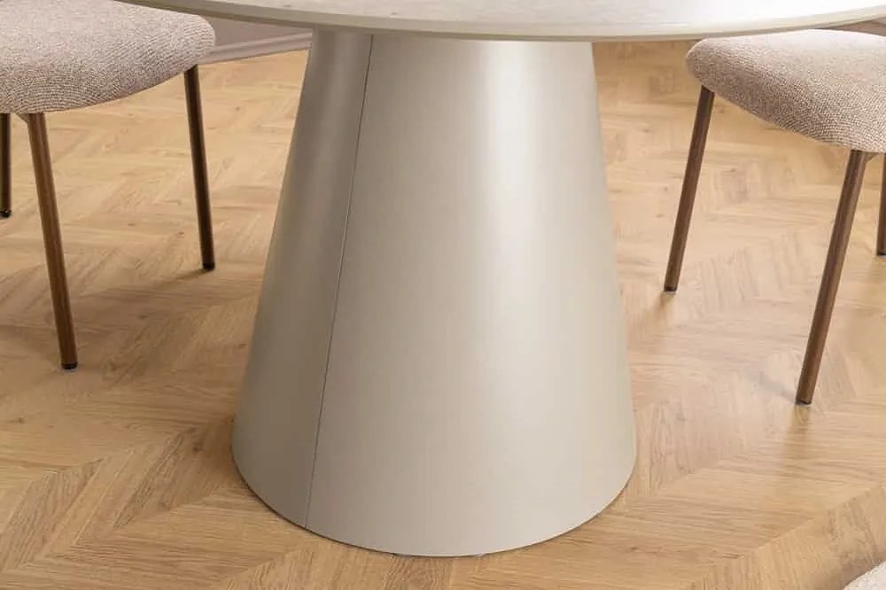 Okrúhly jedálenský stôl Belinda 120 cm sivý