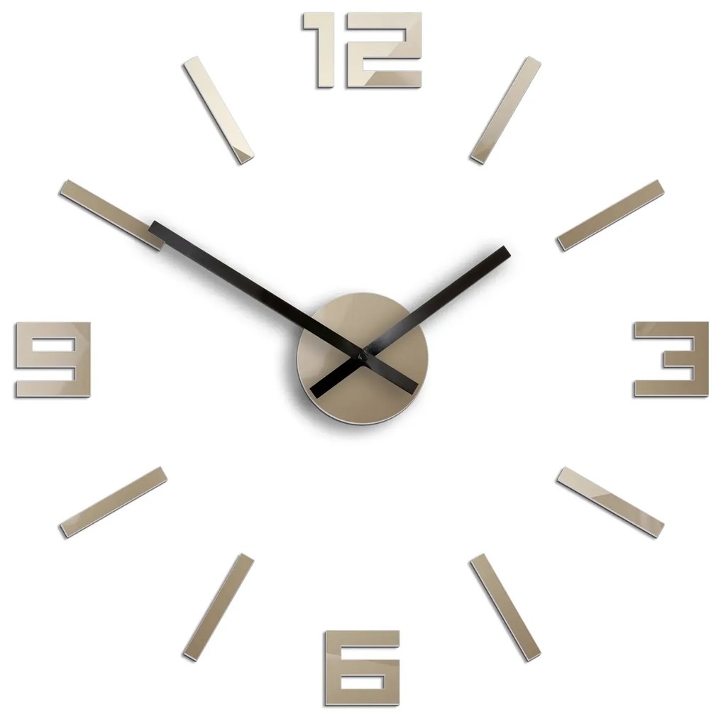 Nástěnné hodiny Arabic 50 cm šedohnědé