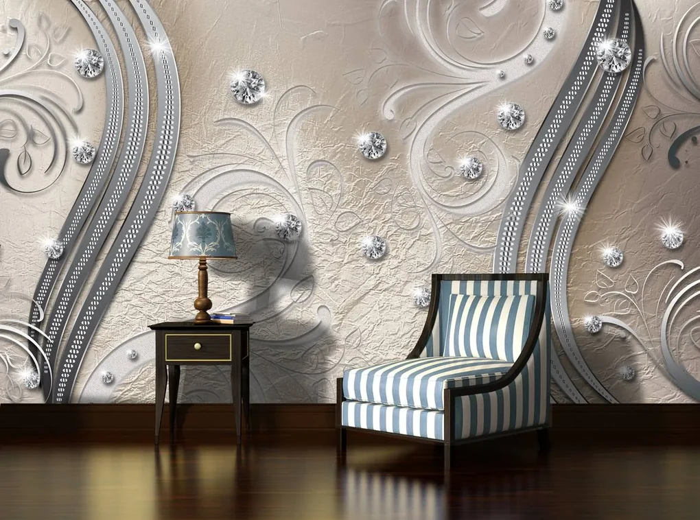 Fototapeta - Luxusné diamanty (254x184 cm)