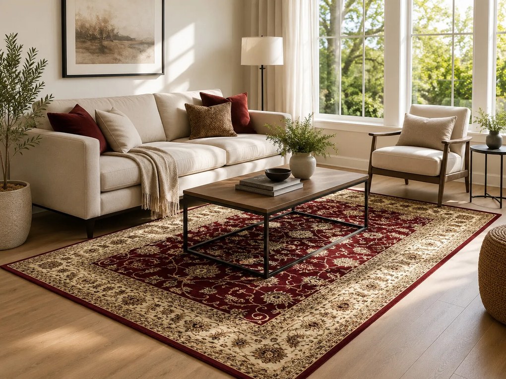 Ayyildiz, Kusový koberec Marrakesh 210 red, 200x290, červená, chodba / predsieň