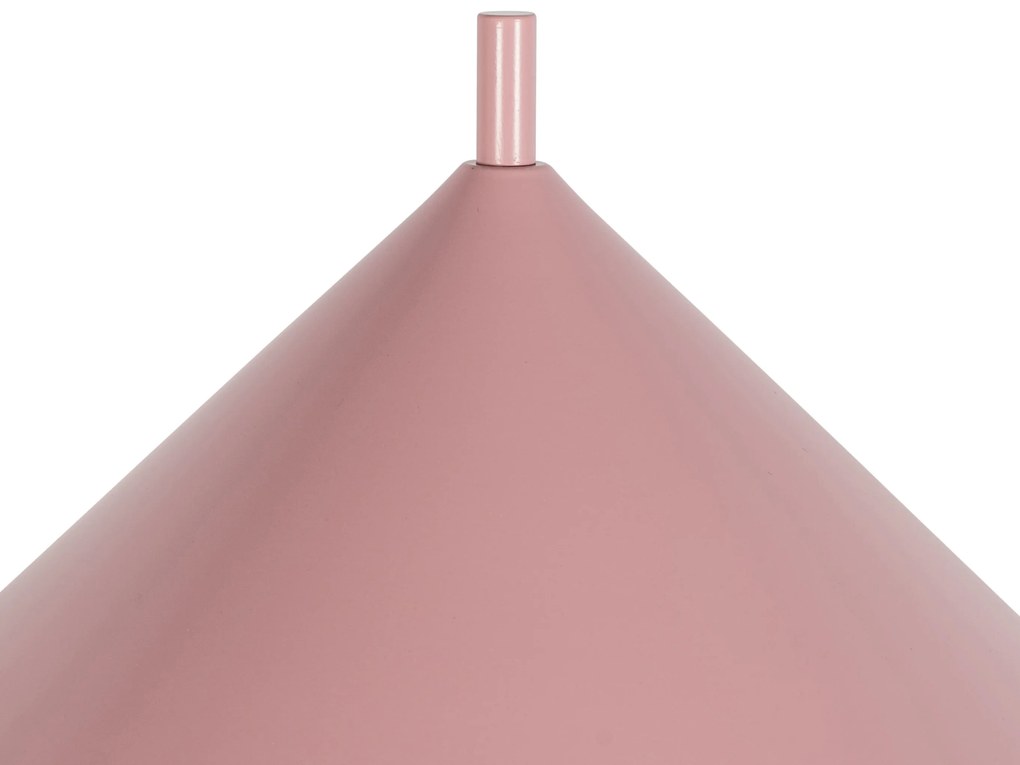 Dizajnová stojaca lampa ružová - Triangolo