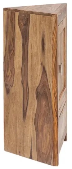 furniture-nabytek.cz - Masívna kúpeľňová skrinka Lagos z palisandru, lakovaná, hnedá – 60×32×80 cm
