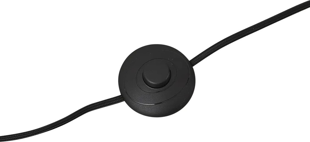 Stojacia lampa sivá s béžovým tienidlom a bielym interiérom 45cm - Classico