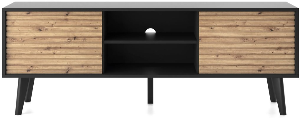 Televizní stolek Willow II 154 cm dub artisan/černý