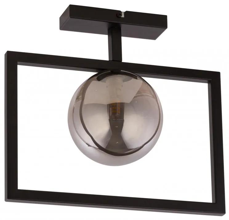 SIGMA Stropné moderné osvetlenie COSMIC, 1xG9, 12W, čierne, dymové sklo