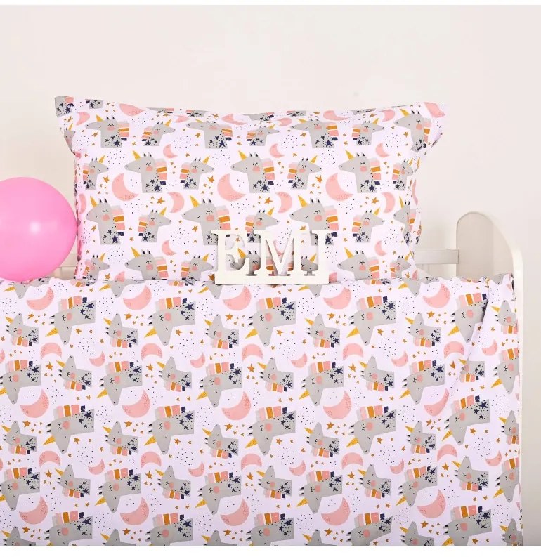 Obliečky detské bavlnené Unicorn EMI, Detský set 90x130 + 45x65