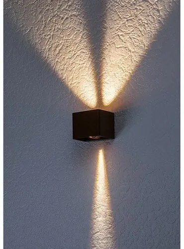 Rabalux 77169 vonkajšie nástenné LED svietidlo Hallstatt, 10 W, hnedá