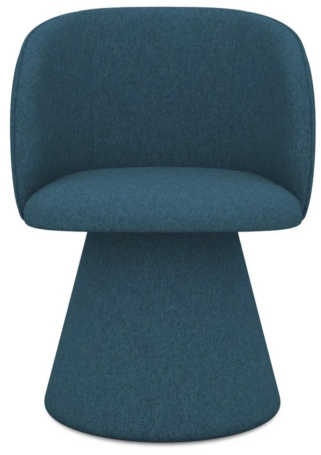 Modré čalúnené jedálenské kreslo Maia – Makamii