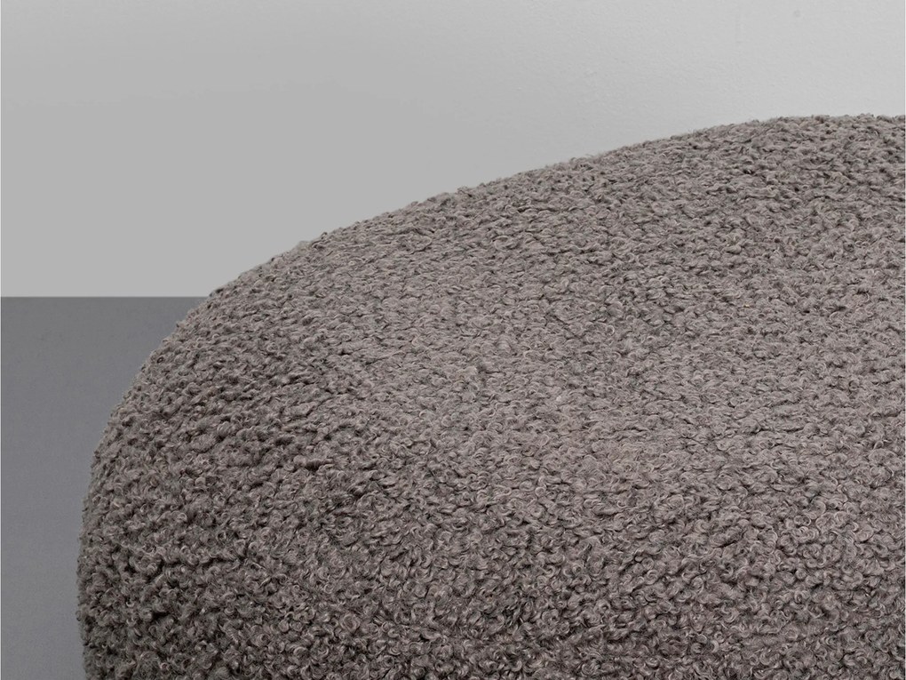 Pebble Boucle taburetka sivá