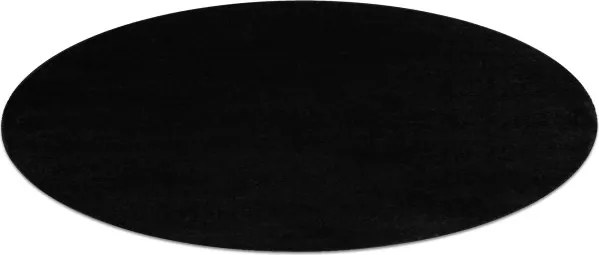 Koberec ETON PLUS čierny kruh