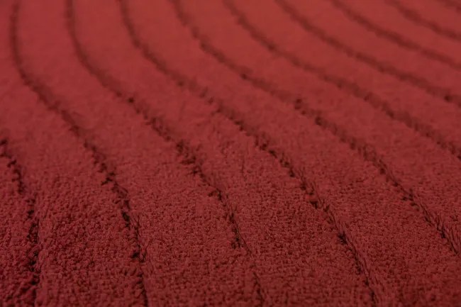 Kúpeľňový koberček Sara Carmine bordový Fale