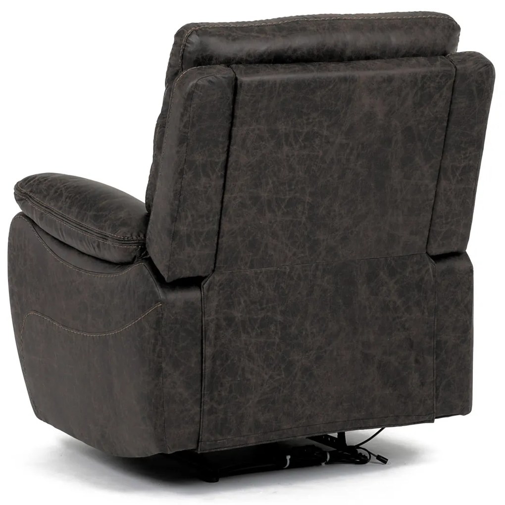 Autronic - TV a relaxační křeslo s elektrickým ovládáním, potah coffee látka v dekoru vintage, 1 motor 240V - TV-4094 COF3