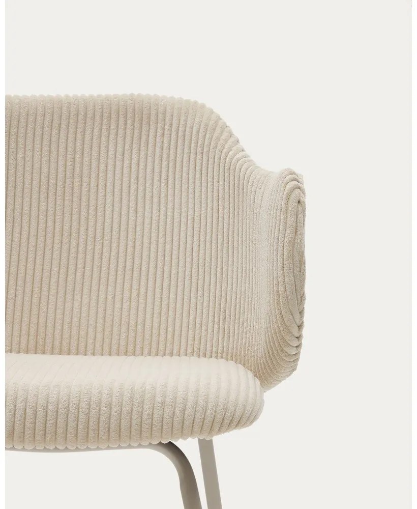 Béžové čalúnené jedálenské kreslá v súprave 2 ks Yunia – Kave Home