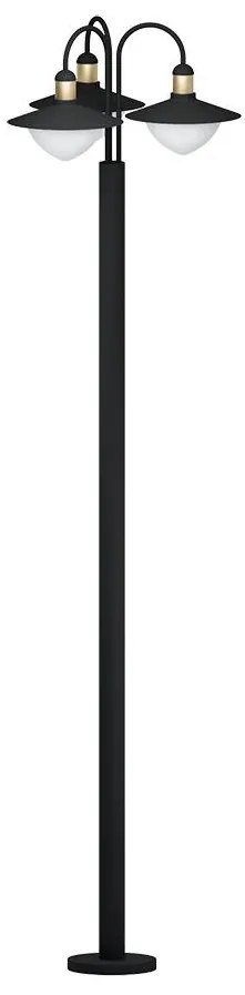 Eglo 97288 - Vonkajšia lampa SIRMIONE 3xE27/60W/230V