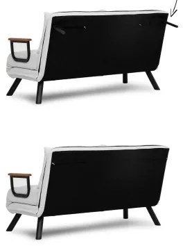 Dvojmiestná rozkladacia pohovka QIRA biela