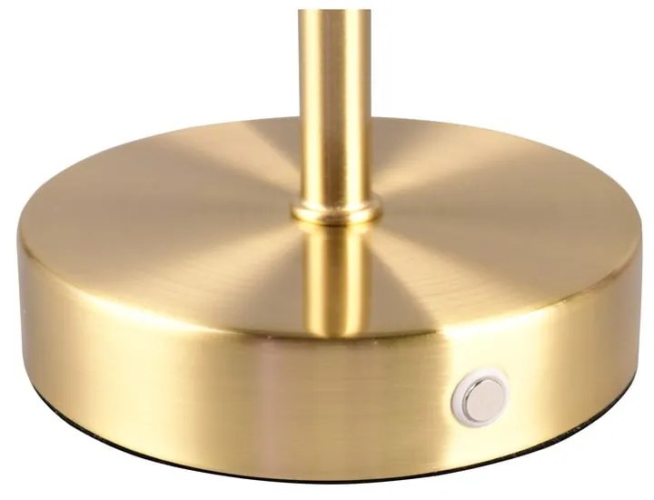 LED stmievateľná stolová lampa v zlatej farbe (výška 30 cm) Jeff – Trio