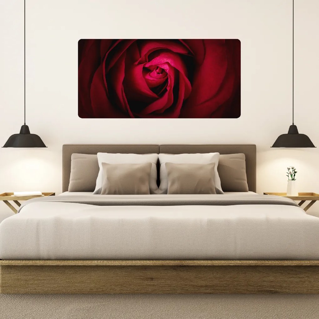 60x120cm Ruža - textilná nálepka na stenu