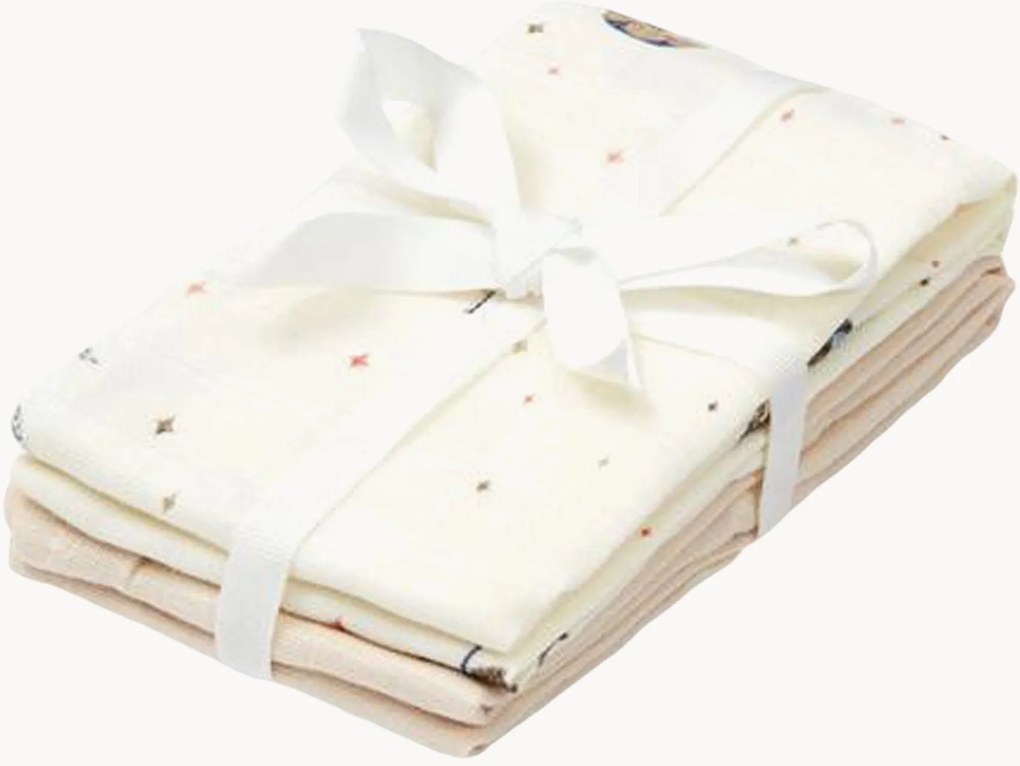 Detské mušelínové ručníky z organickej bavlny Carousel, 4 ks