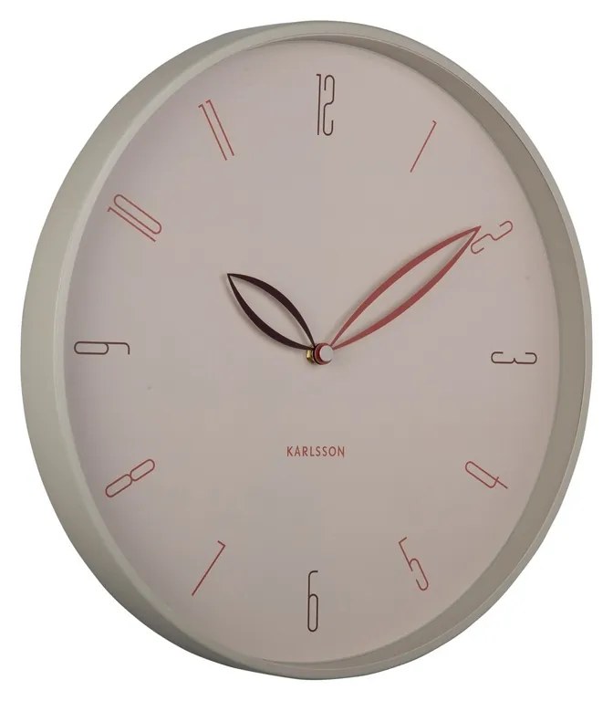 Karlsson 6012WG dizajnové nástenné hodiny béžová, pr. 40 cm