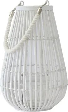 Prútený lampáš Bella 30 cm, biela%