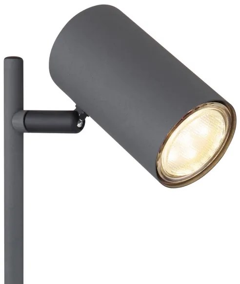 Globo 57910TG - Stolná lampa ROBBY 1xGU10/5W/230V šedá/hnedá