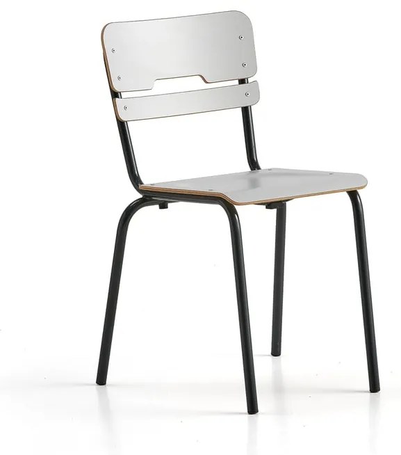 Školská stolička SCIENTIA, nízke sedadlo, V 460 mm, antracit/šedá