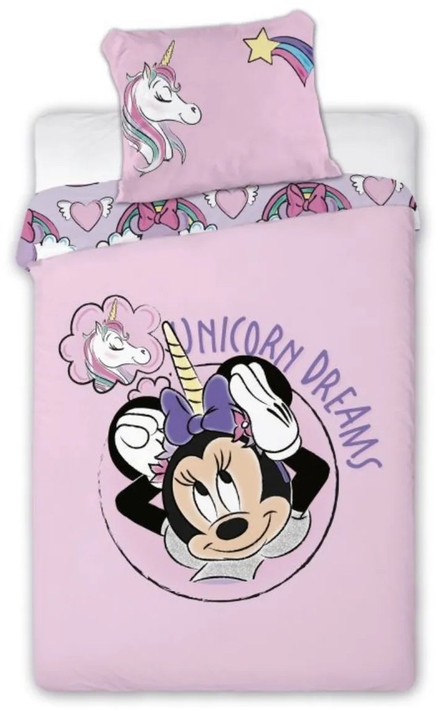 Obliecky Disney Minnie jednorožec 140x200cm+90x70cm Setino