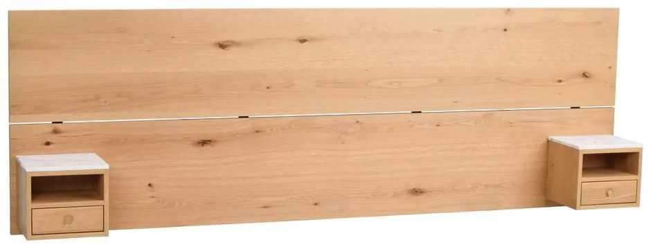 Čelo postele z dubového dreva v prírodnej farbe 240x79 cm Whitmore – Rowico