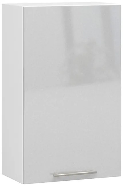 Horná kuchynská skrinka OLIWIA W 50 H720 biela / metalická, lesk